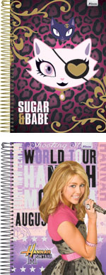 Lançamentos Foroni tem cadernos Hannah Montana e I Carly